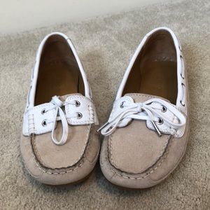 NEW 🌟Sebago Bala Taupe White Loafers NEW Sz 9 🎁